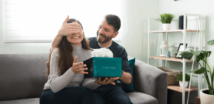 couple with gifts