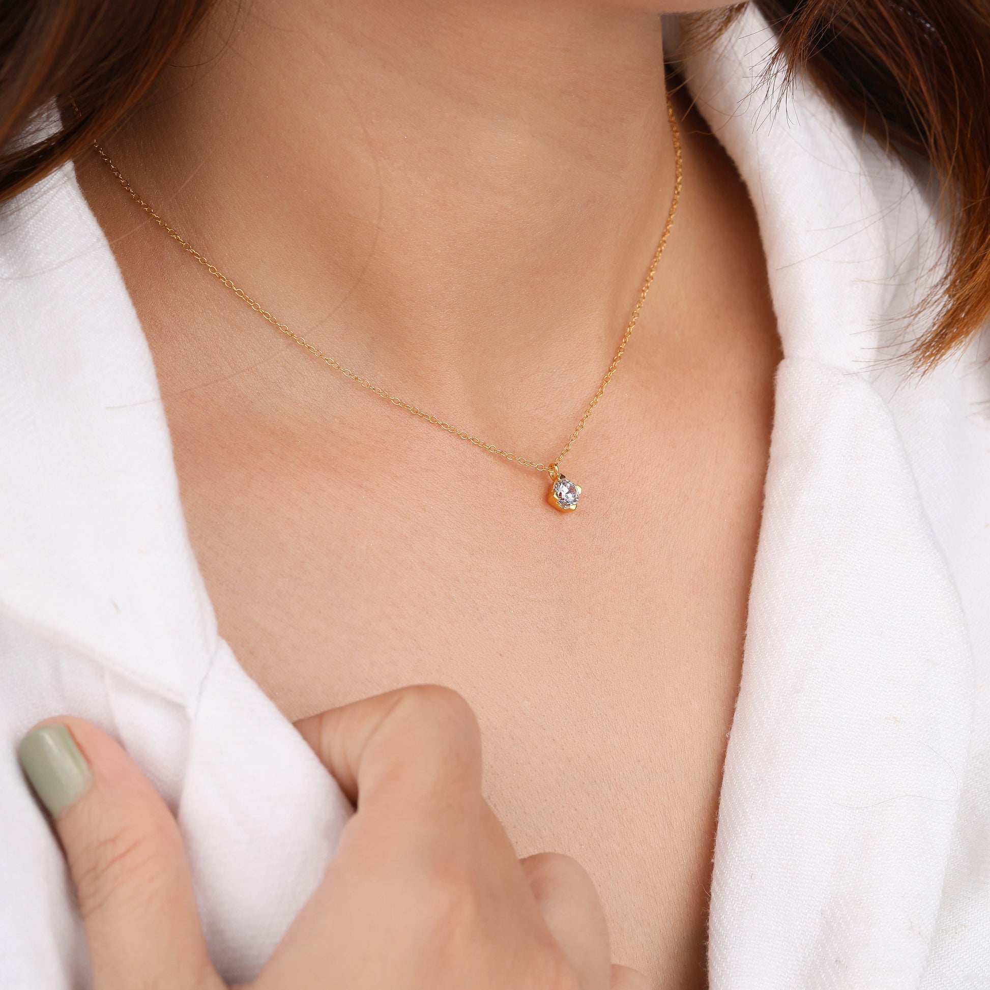 Necklace with Diamond Pendant"