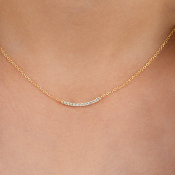 Simple Necklace with moissanite