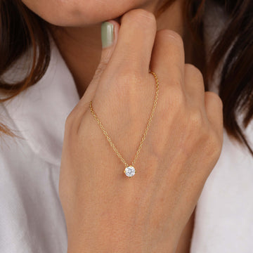  Diamond Solitaire Necklace