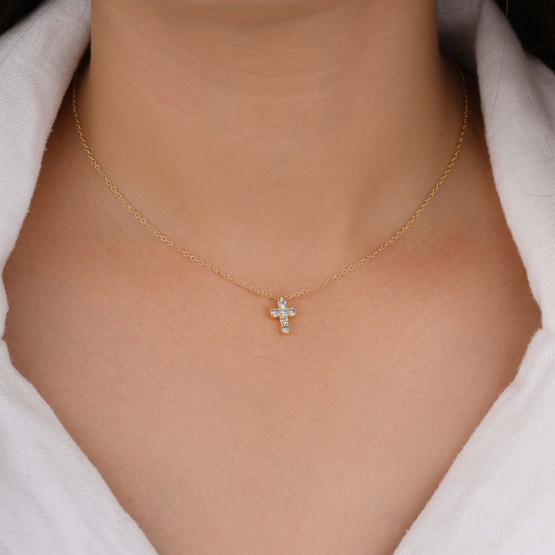 0.30ct round diamond necklace