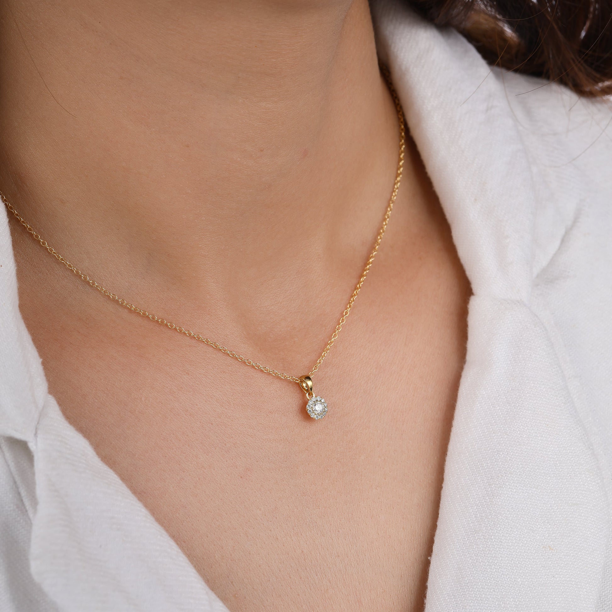 Halo Necklace for her