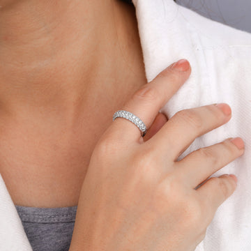 Half Eternity Diamond Wedding Rings
