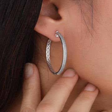 large hoop earring