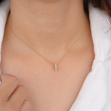 0.30ctw Round lab Grown Diamond Pendant Necklace