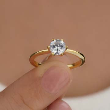 round shape promise rings