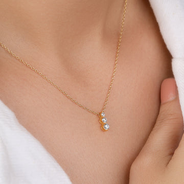 Three-Stone Pendant necklace