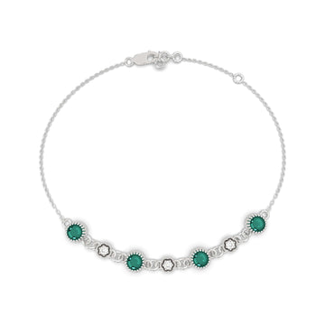 emerald and diamond bracelets