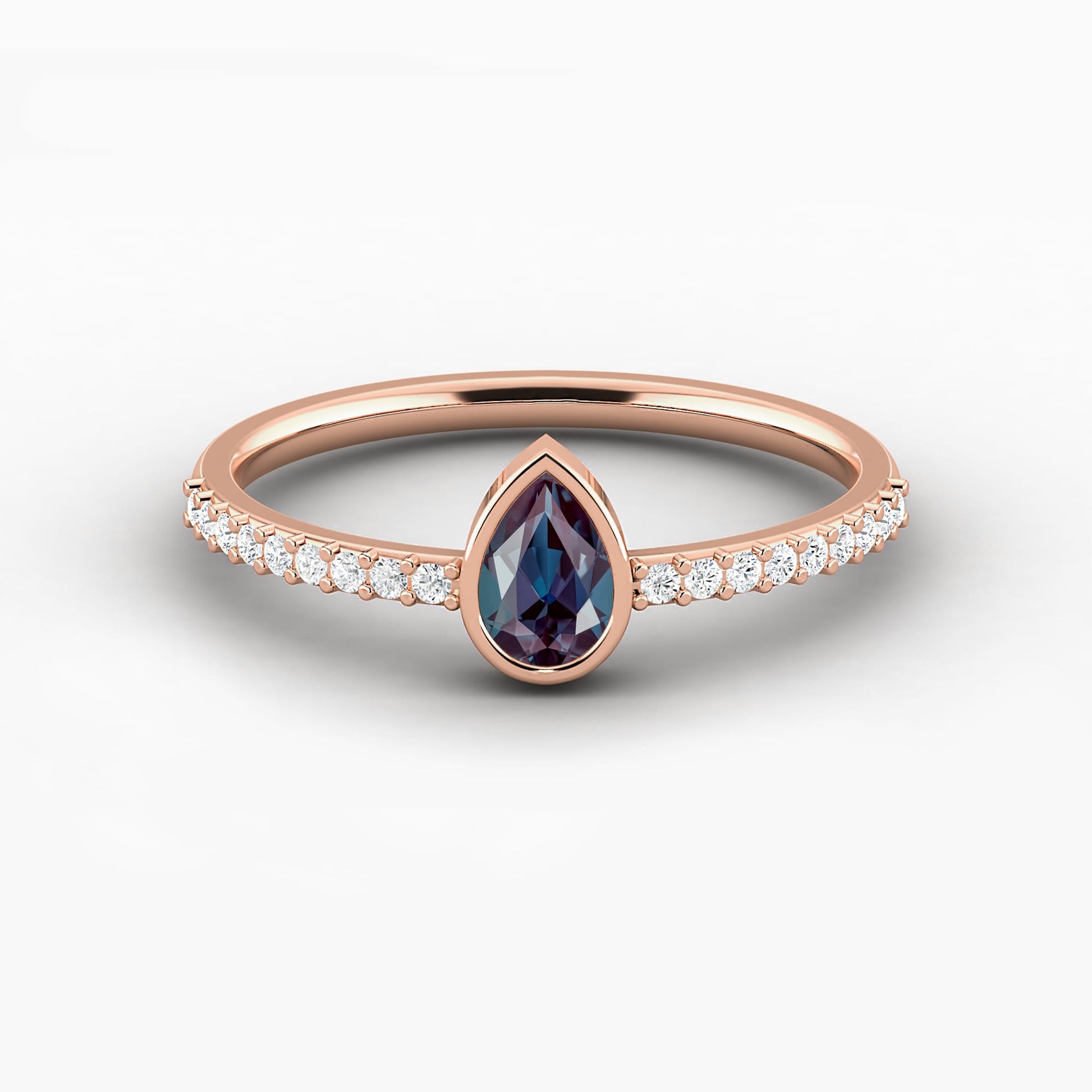 Gemstone Solitaire Engagement Ring