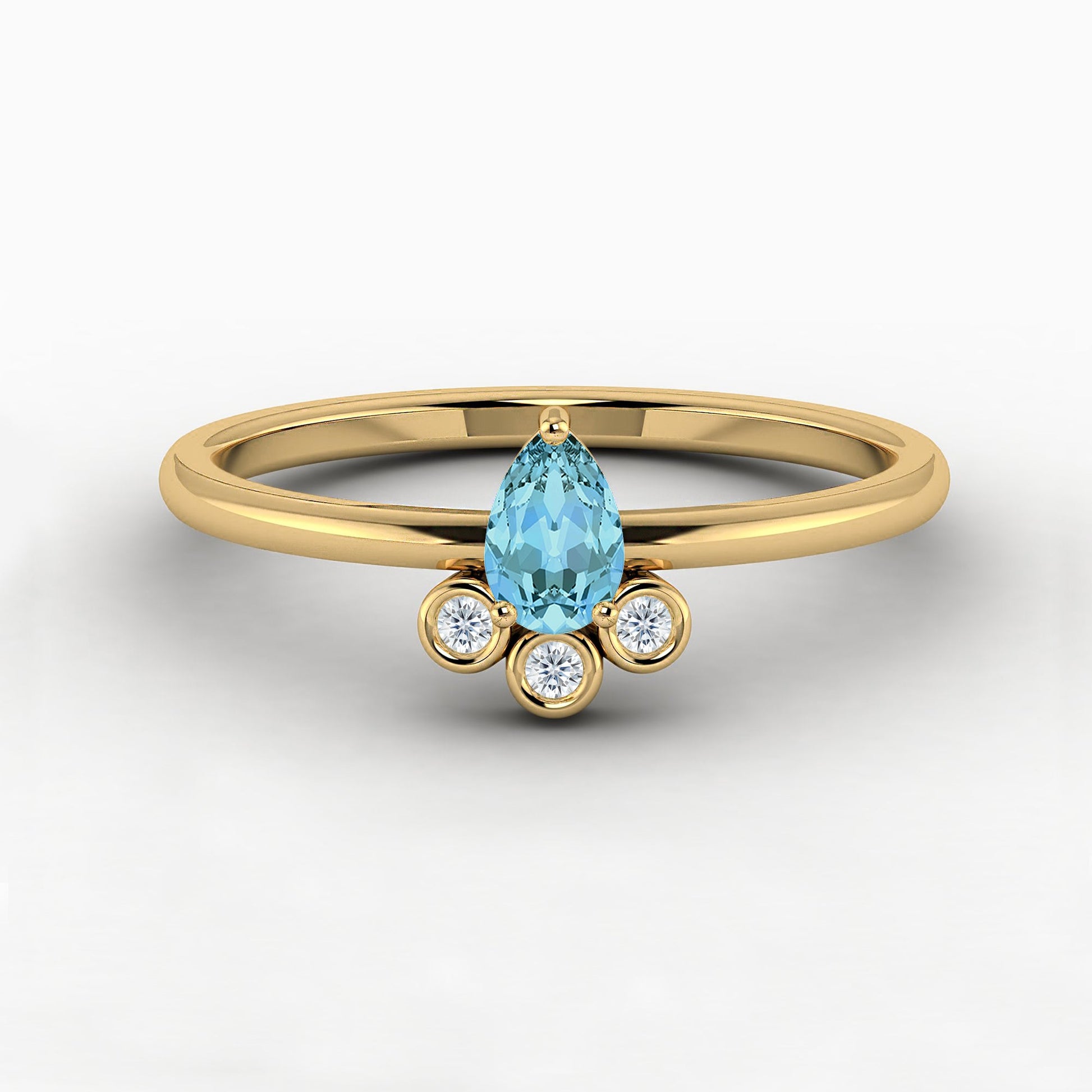 yellow gold Solitaire Engagement Ring