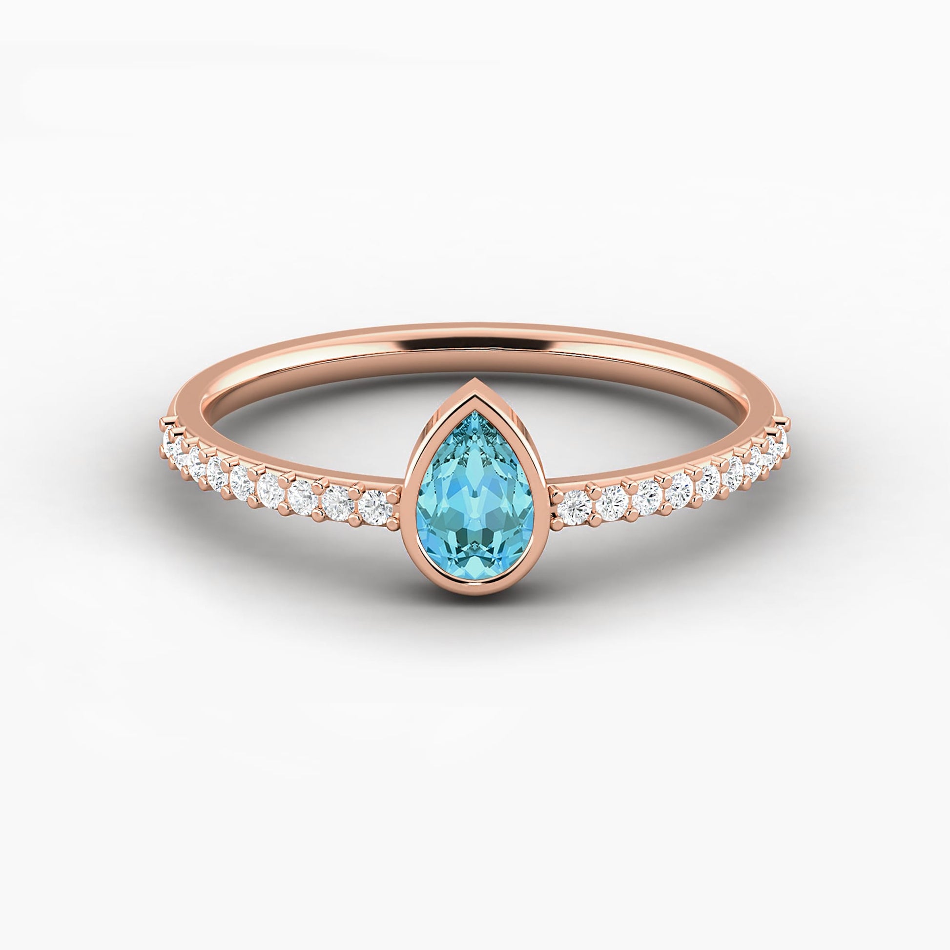 aquamarine gemstone ring