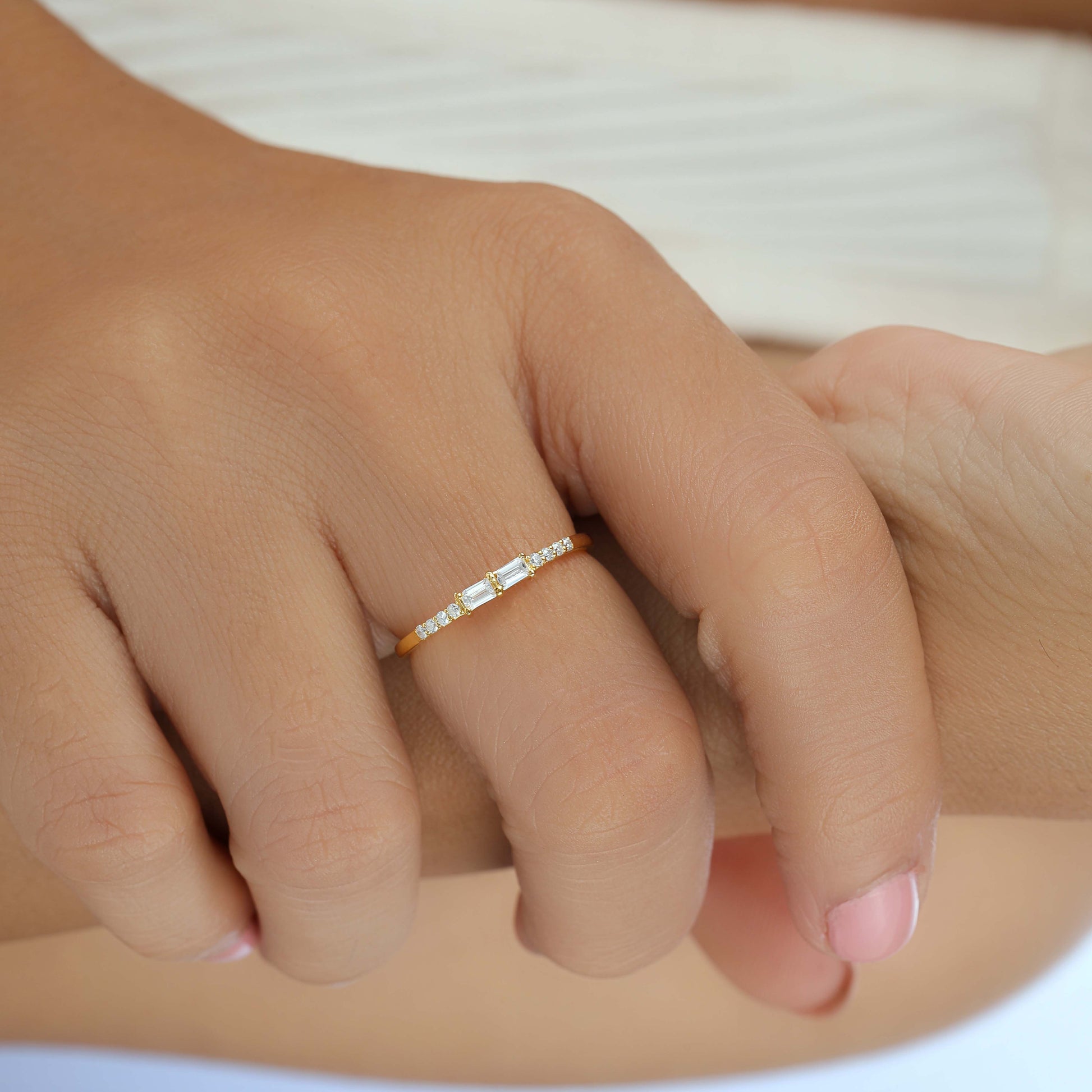 Baguette and Diamond ring
