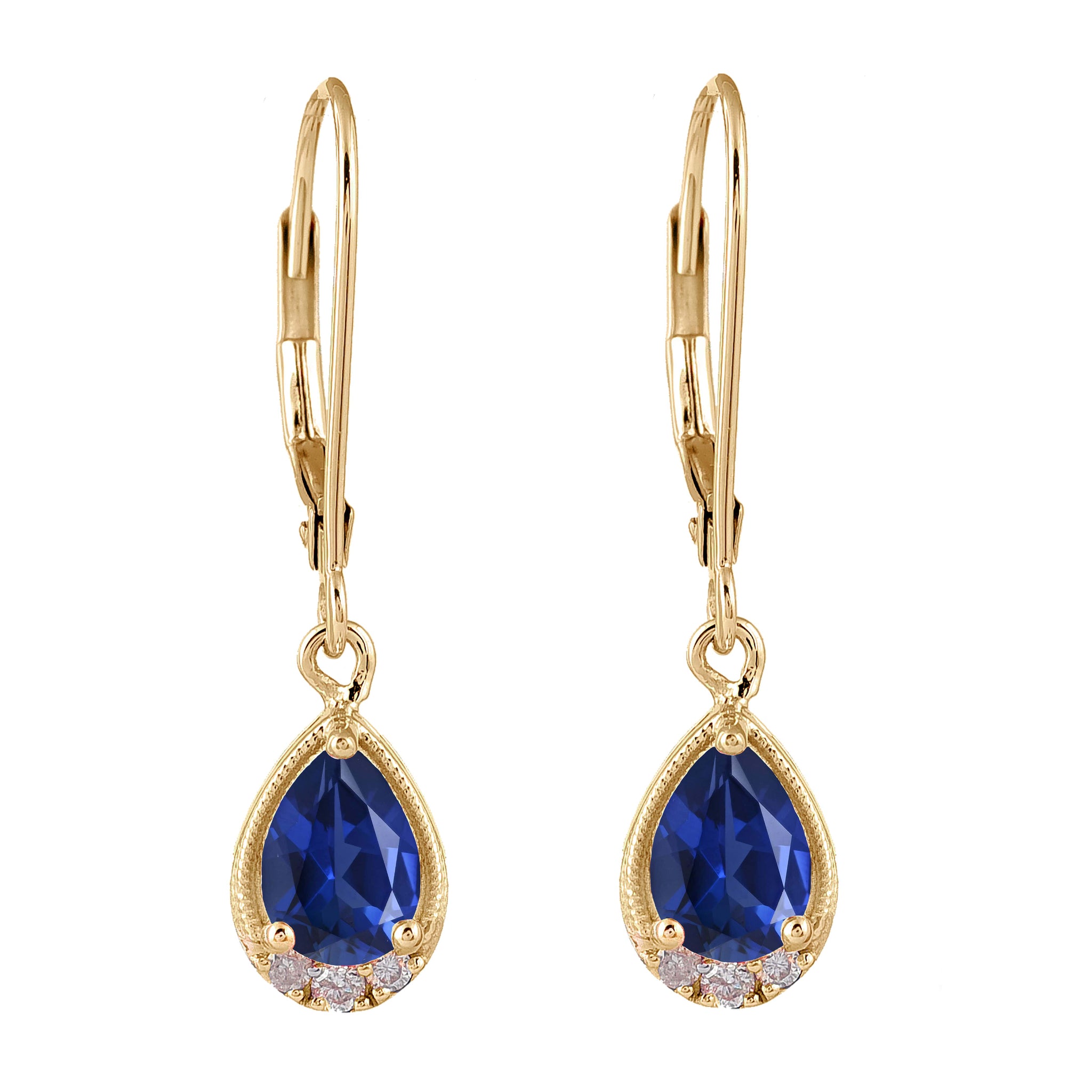Stunning blue sapphire earrings
