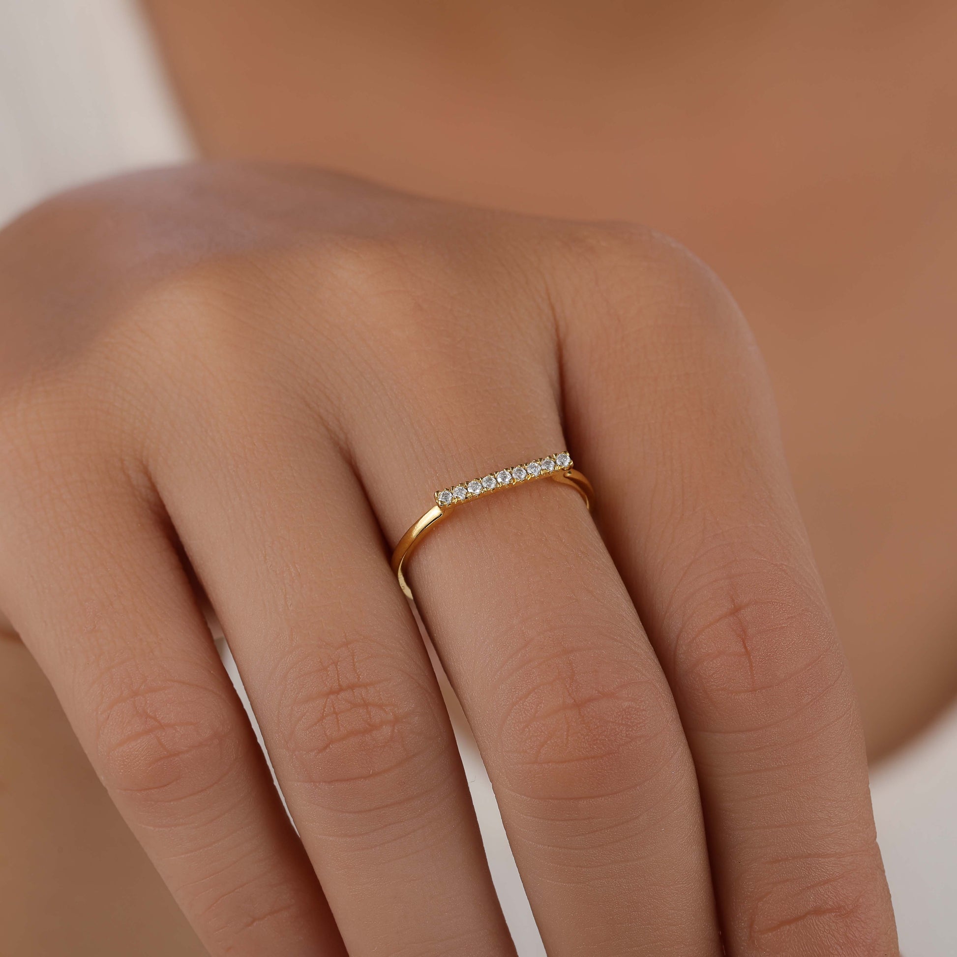 Micro Pave Prong Setting Ring