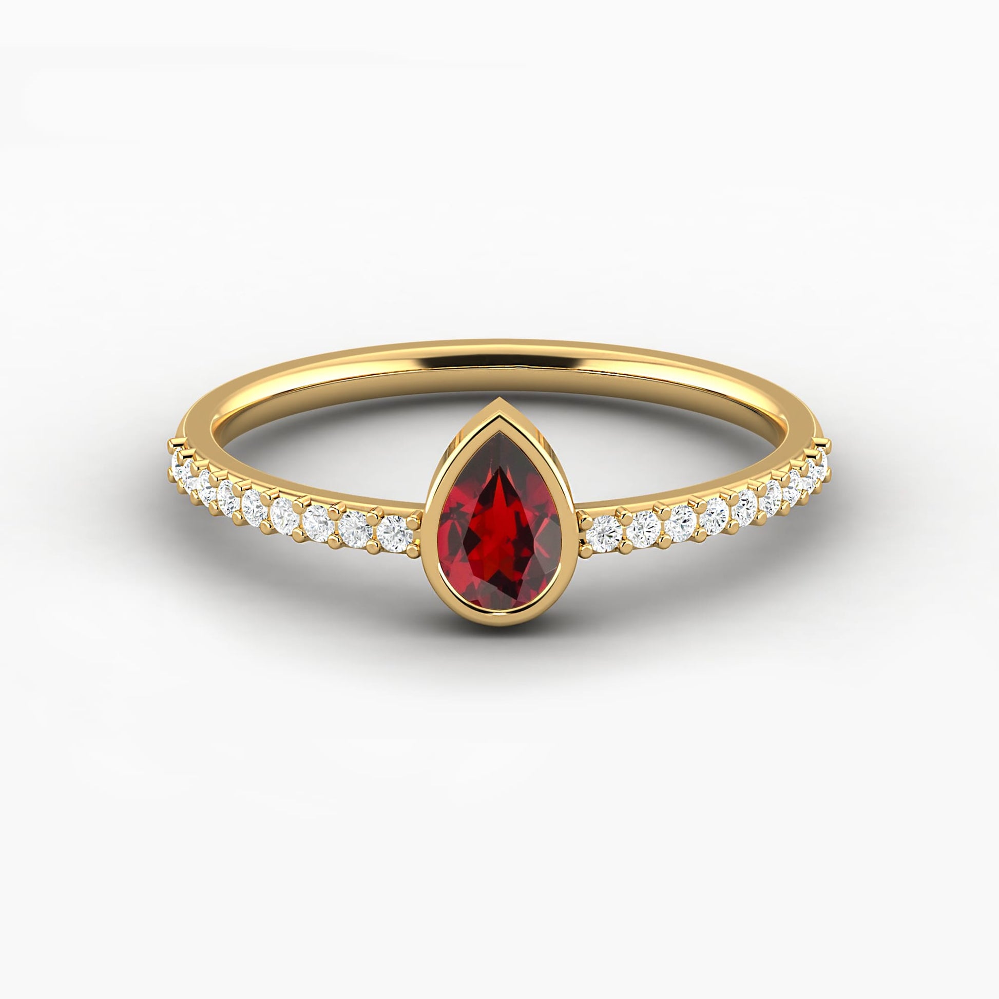 Garnet gemstone ring