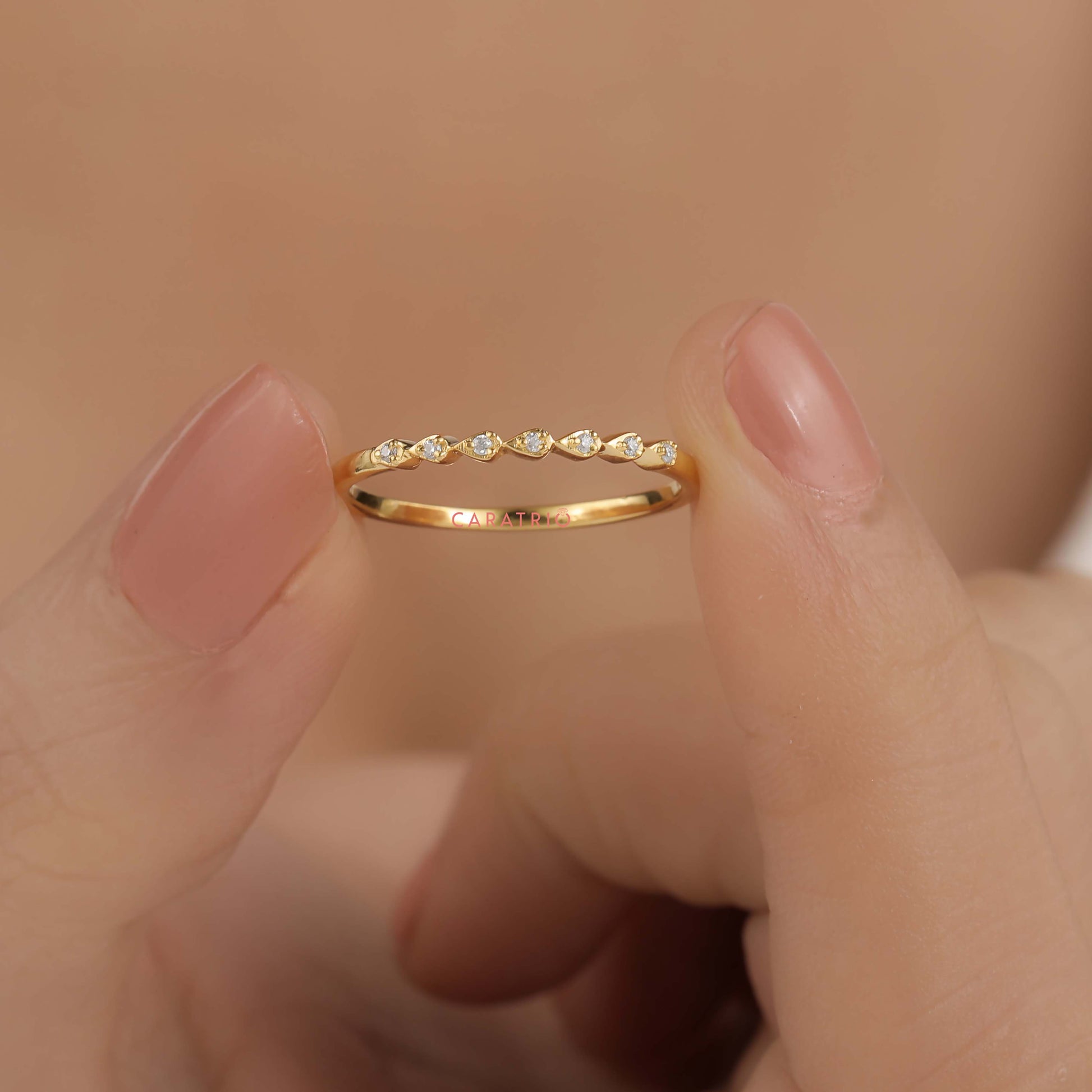 stackable diamond bands
