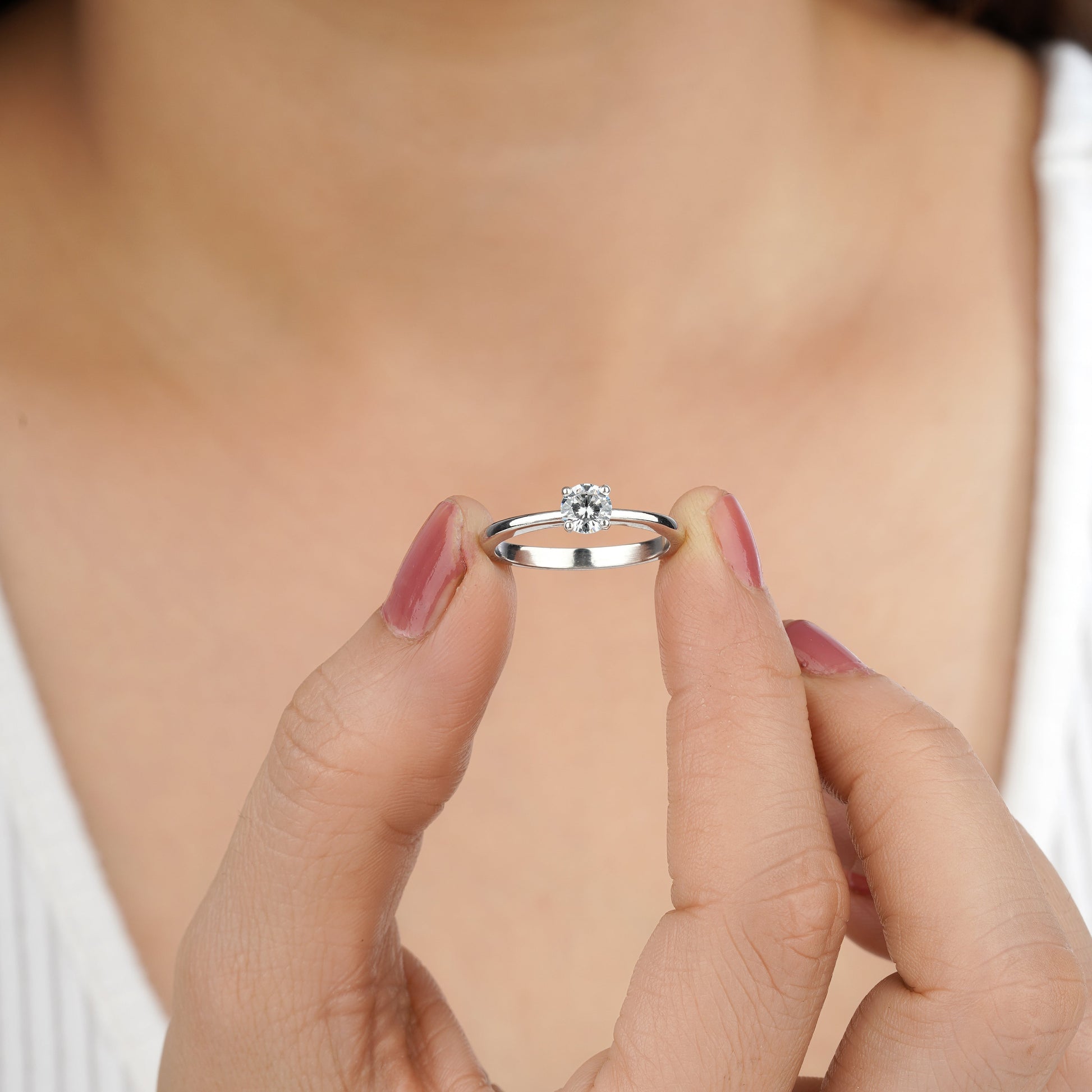 Solitaire ring PNG file