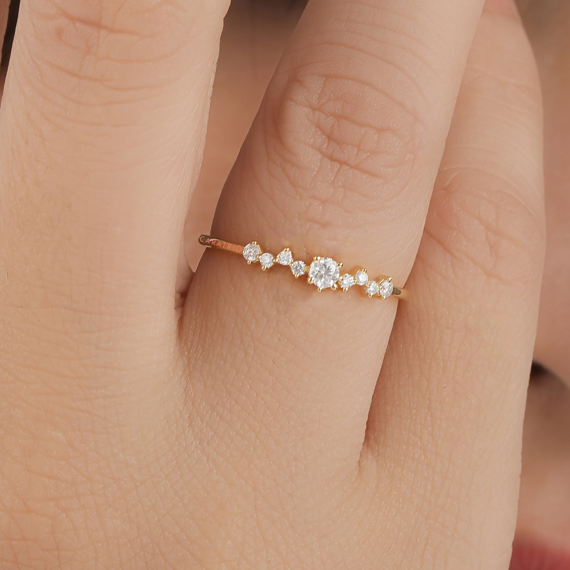 Stacking Ring on Model Hand