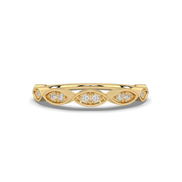 stackable wedding ring Yellow Gold