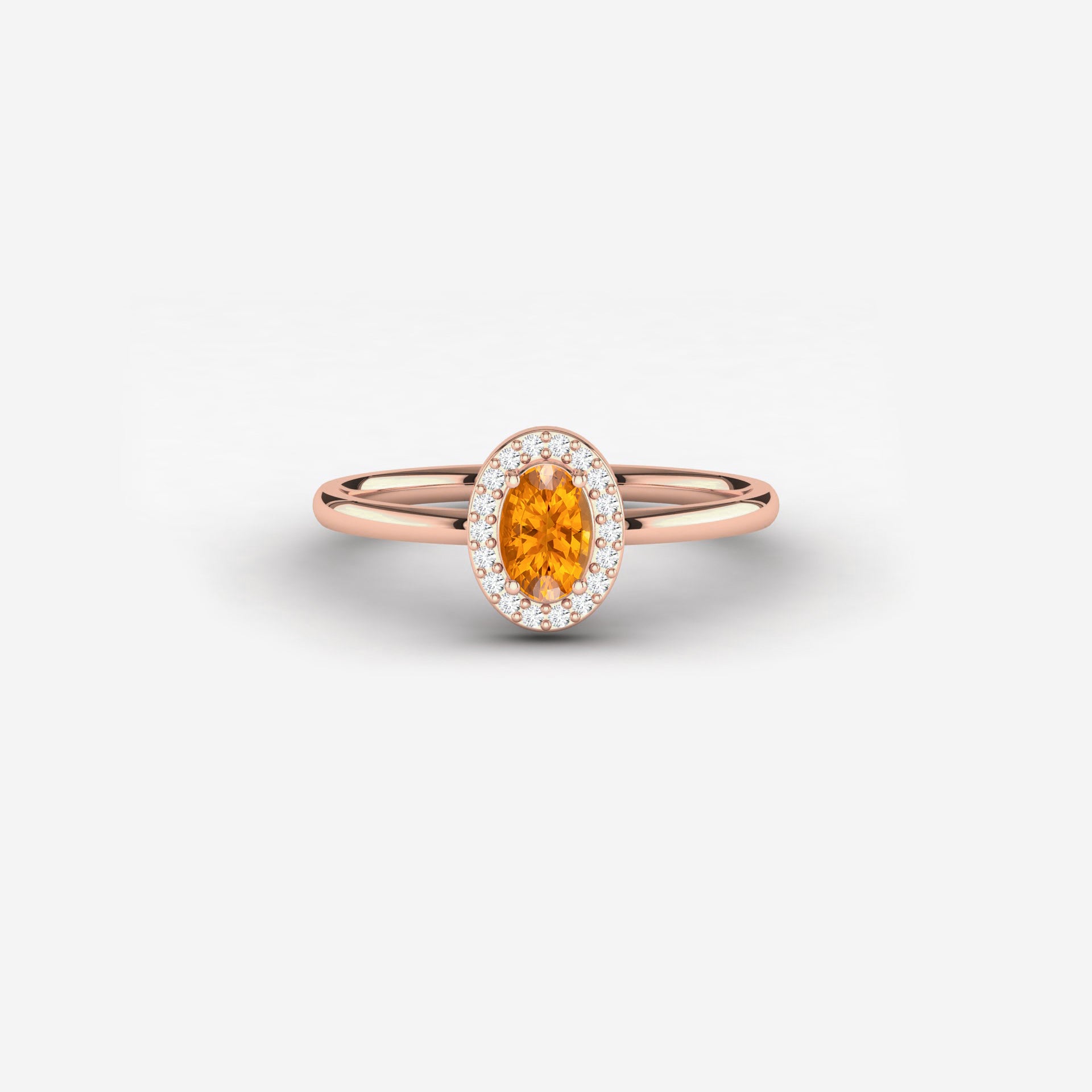 citrine gemstone ring