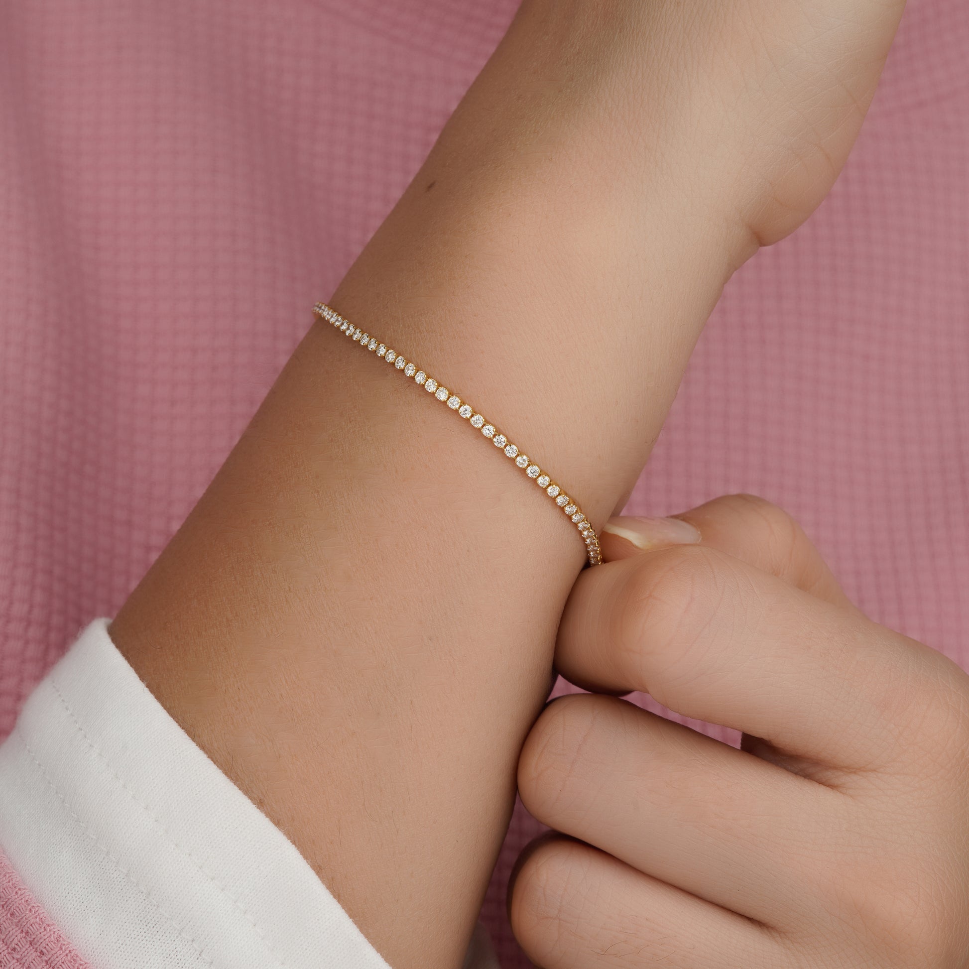white gold tennis bracelets