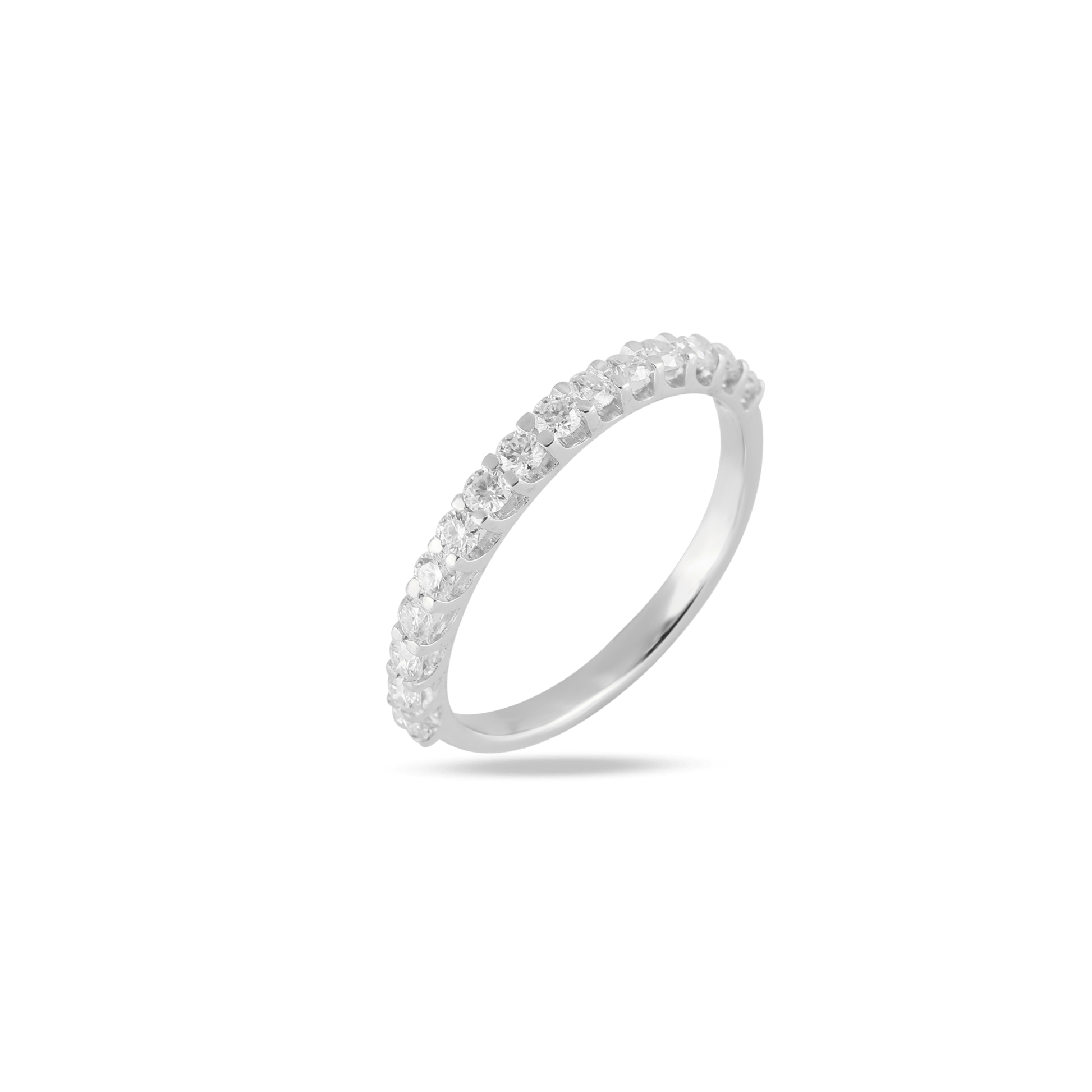 round diamond wedding rings