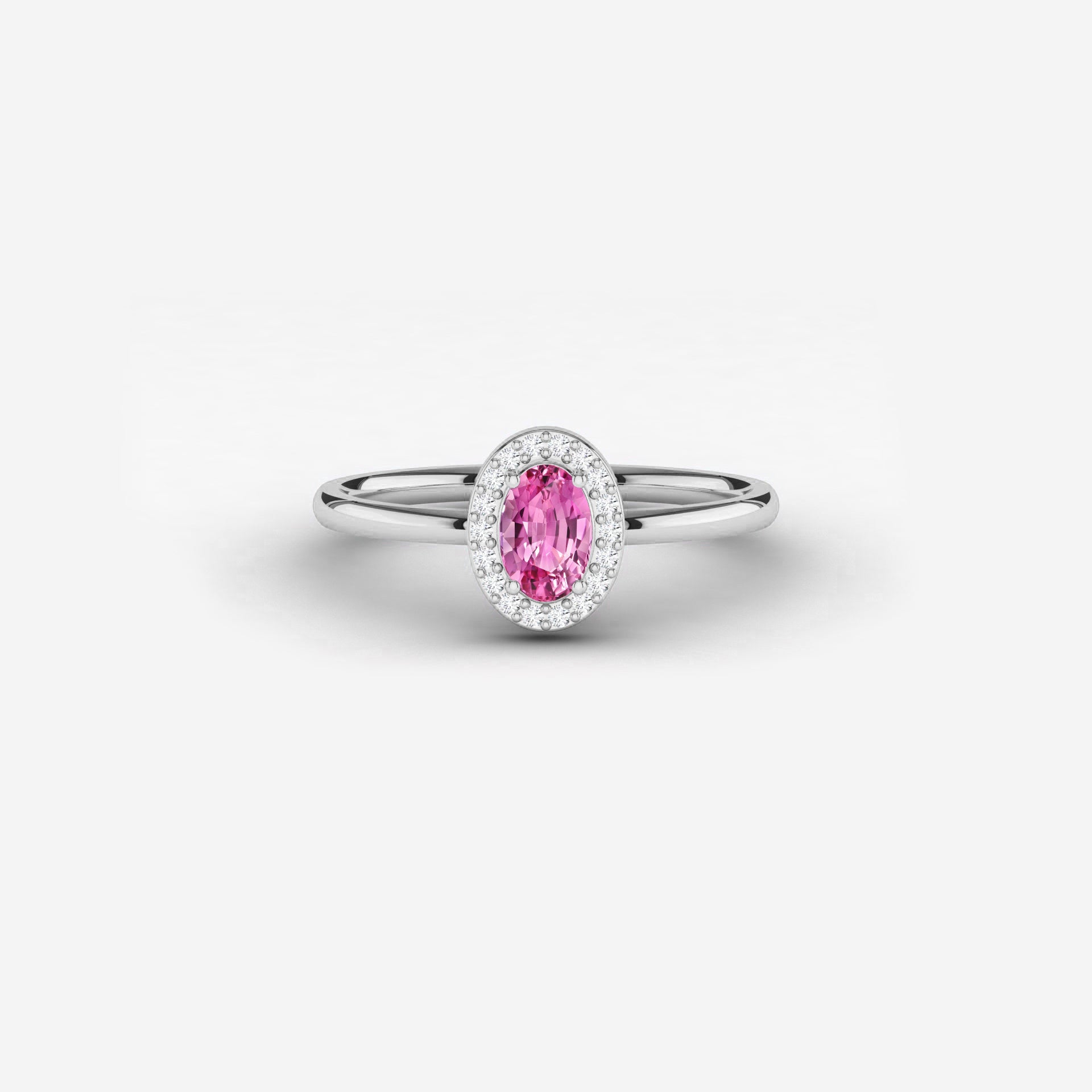 pinksapphire gemstone ring
